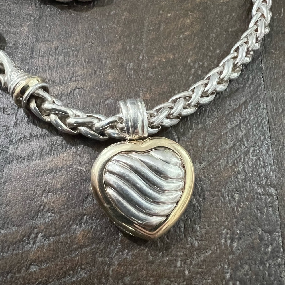David Yurman Two-Tone Heart Locket Pendant